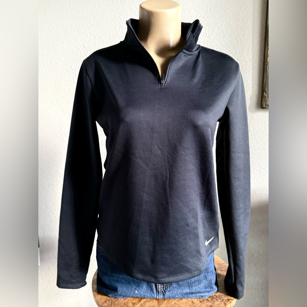 Nike Therma FIT long half zip Women's Black jacket
